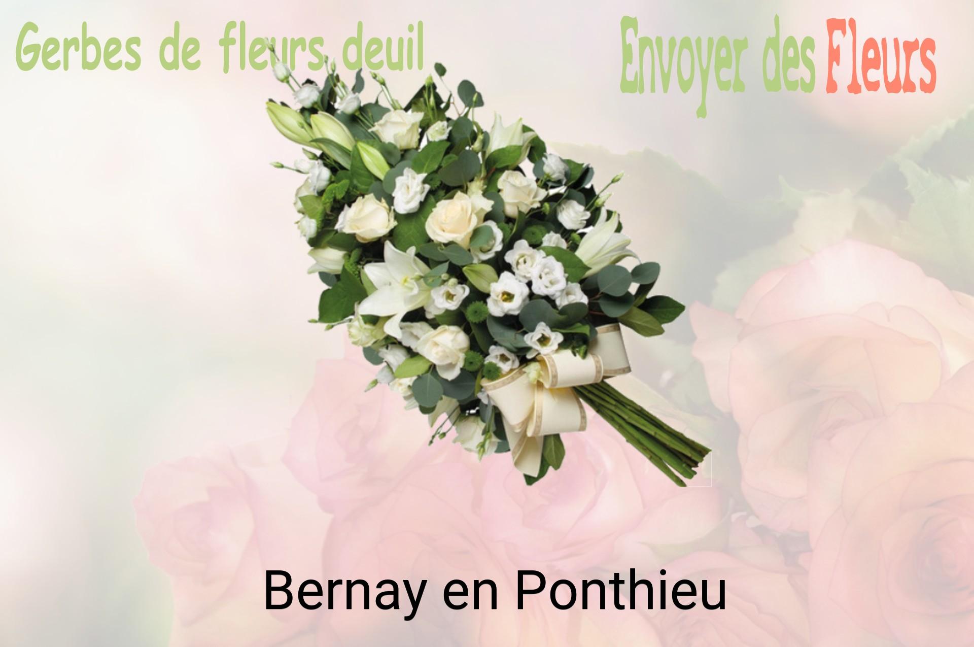 Gerbe de fleurs de deuil livrée à Bernay-en-Ponthieu